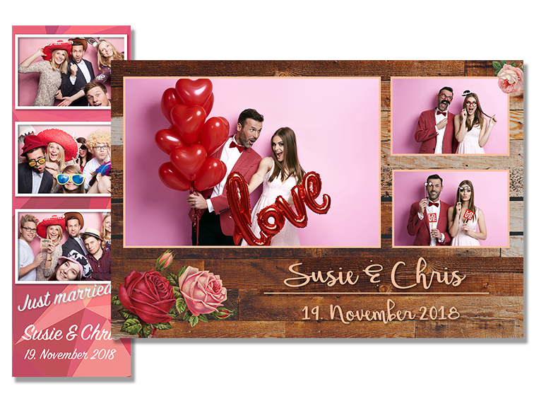 Collagen Ausdruck PicMeBox Fotobox Hochzeit