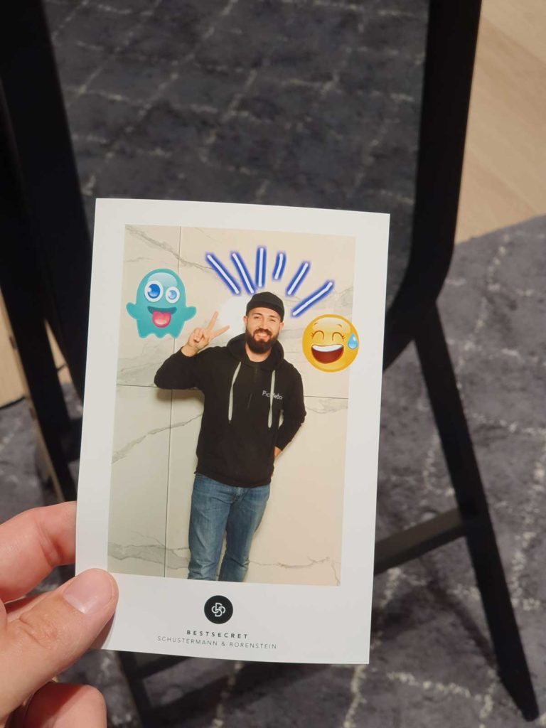 Ausdruck Branding mit dem Fotospiegel