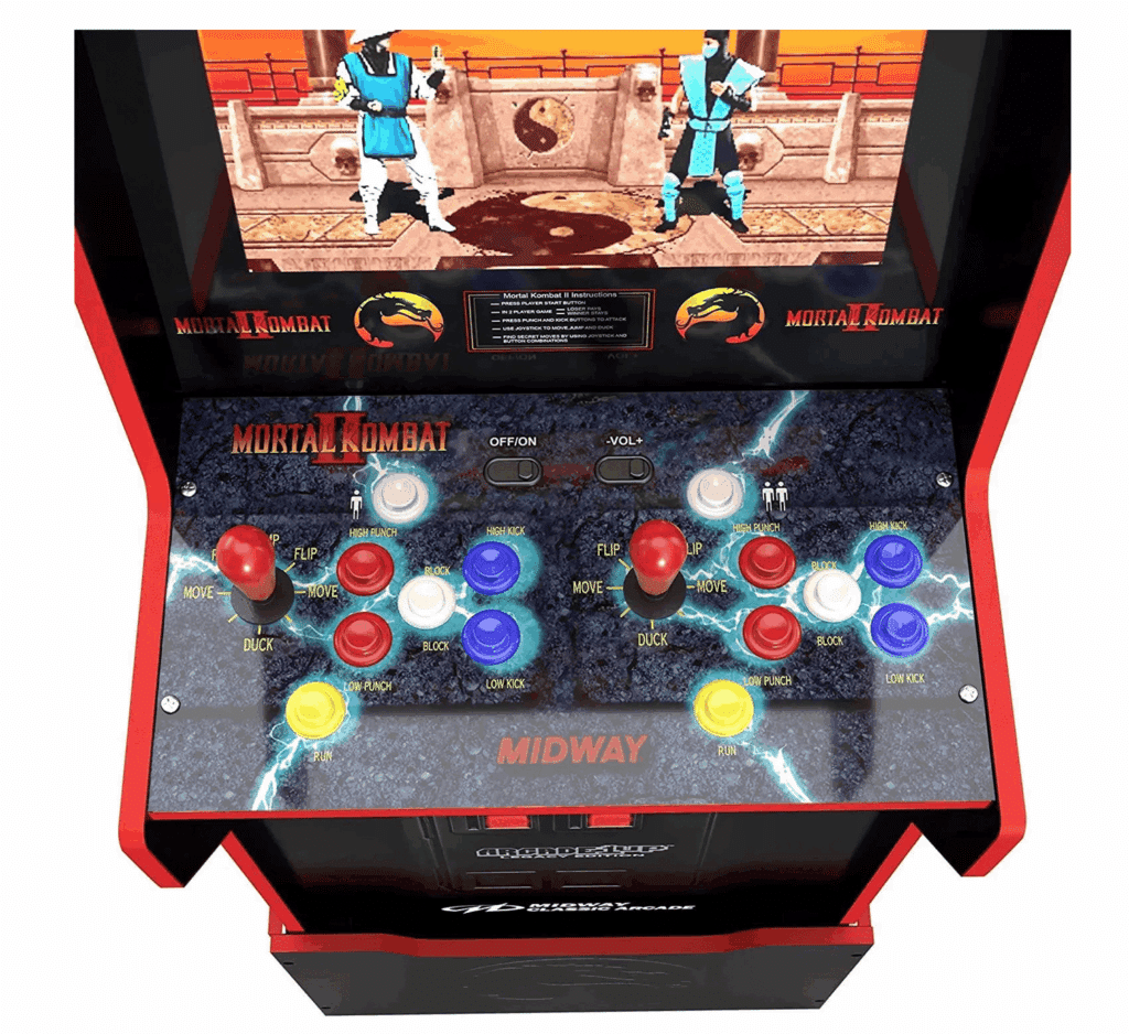 Mortal Kombat Automat mit Ansicht für 2 Spieler
